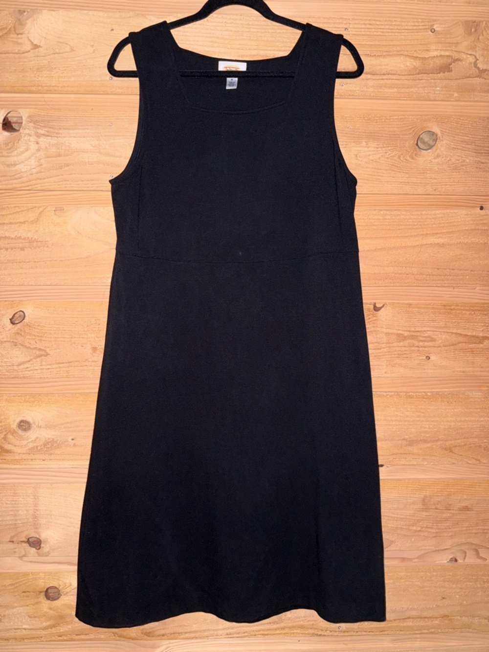 Classic Black Boatneck Sleeveless Shift Dress - Women Talbots